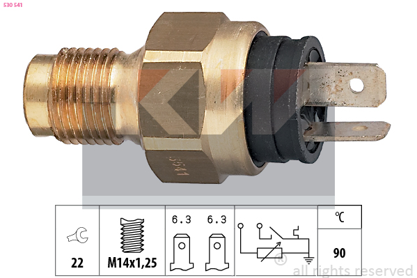 Senzor,temperatura lichid de racire 530 541 KW